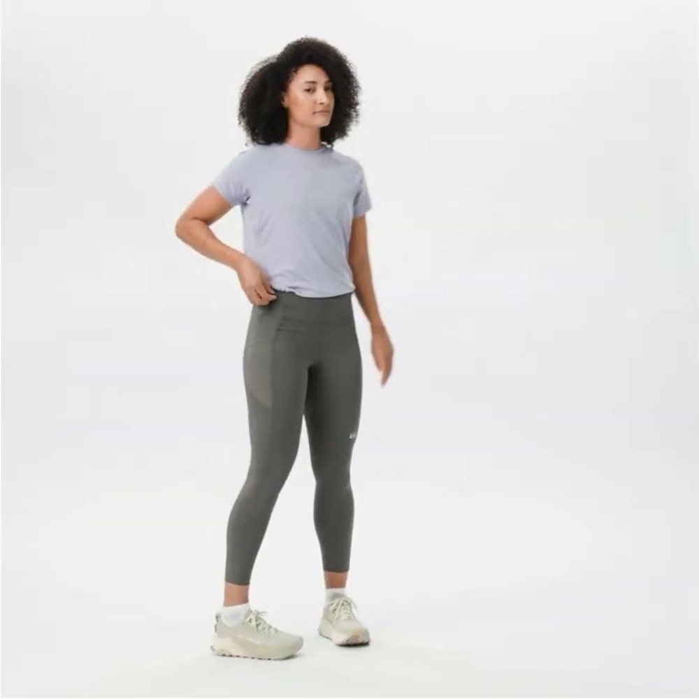 REI Co-op Swiftland 7/8 Running Tights olive green XS
